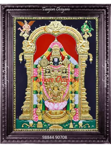 Balaji Painting With Lakshmi Tanjore Painting